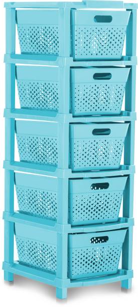 Pinkwhale 5 Compartments Plastic Modular Drawer