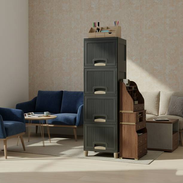 Surety for Safety Multi-Layer Storage Drawer Cabinet & Drawers Organisers for Home Office Plastic Free Standing Cabinet
