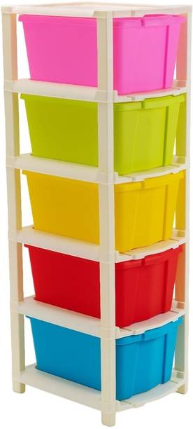 Pinkwhale 5 Compartments Plastic Modular Drawer