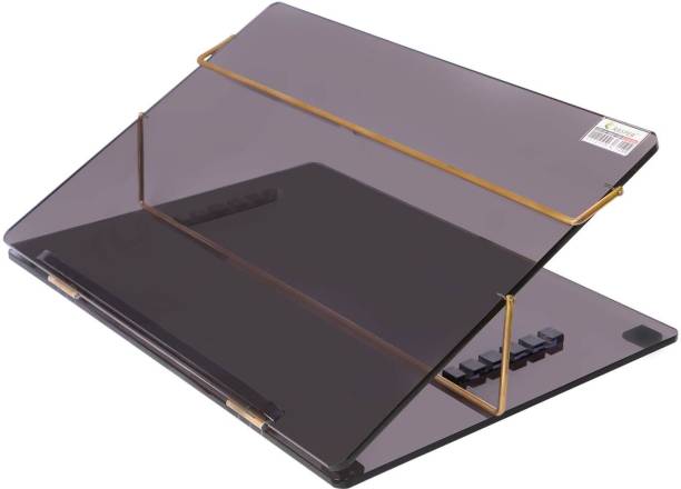 RASPER Acrylic Table Top Elevator Adjustable Writing Desk (Standard Size 21x15 Inches) Plastic Portable Laptop Table