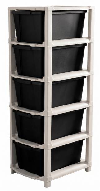 Surety for Safety 5 Compartments Plastic 4 layer drawer Pen Holders/Pencil Cups at office with desk system