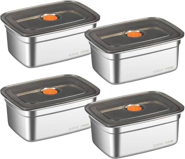 AK10ZONE Stainless Steel Utility Container  - 1500 ml