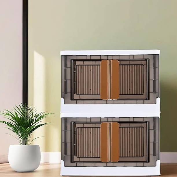 3D METRO SUPER STORE 2L Plastic Cupboard for Storage, Durable Storage Cabinet PP Collapsible Wardrobe