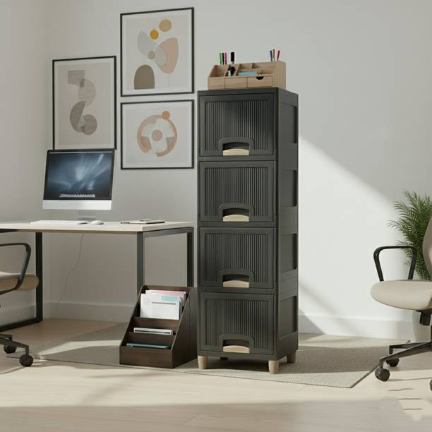 Surety for Safety Modular Cabinet for Bedroom, Office, Home Plastic Free Standing Cabinet