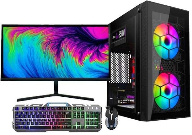 Trishika Intel Core-i5-2400 Core i5 (16 GB Unified/500 GB/128 GB SSD/Windows 11 Home/1 GB/22 Inch Screen/Intel Core i5 (16 GB / 500GB / Windows 11) Assembled Desktop (22 inch Display)) with MS Office