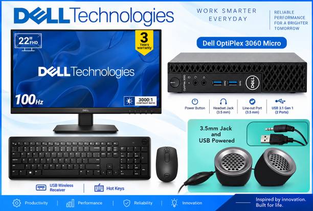 DELL Core i5 (8th Gen) (8 GB / 256 GB / Windows 11) Assembled Desktop Computer