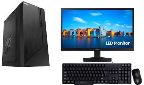 Assembled Core i7-2600 Core i7 (16 GB DDR4/1 TB/128 GB SSD/Windows 11 Home/19 Inch Screen/Samsung Monitor_FusionIT PC_Keyboard and Mouse) with MS Office