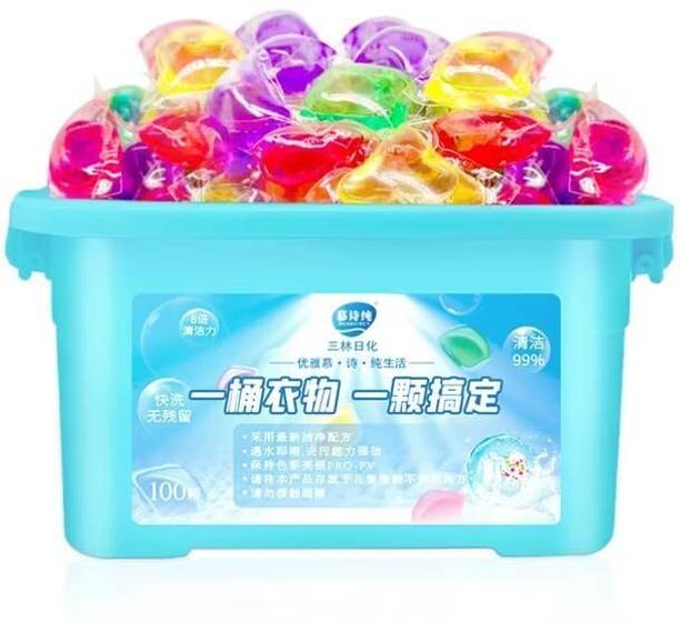 Smitex Laundry Liquid Detergent Pods, Sweet Scent, Plant and Mineral Based100PCS Ocean Detergent Pod