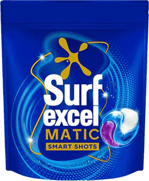 Surf Excel Matic 3 in 1 17 Pcs Smart Shots, Dissolvable Capsules None Detergent Pod