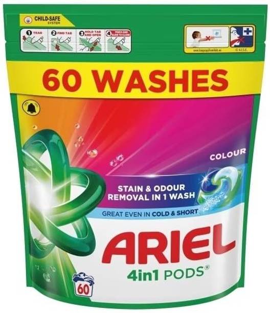 Ariel All In 1 Pods Washing Detergent Capsules 60 Washes Colours None Detergent Pod