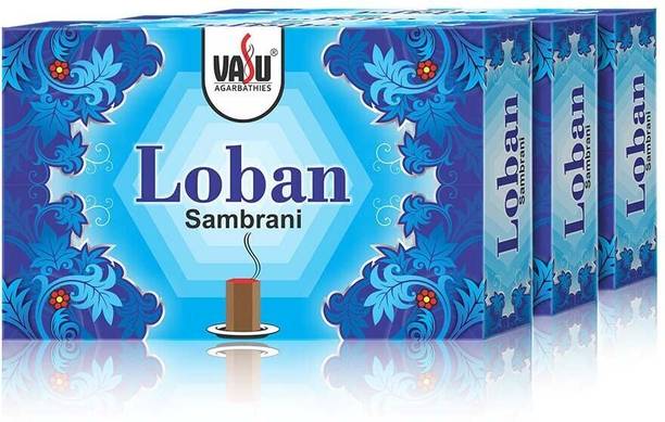 Cycle Vasu Loban Sambrani for Daily Puja - (70 Nos per Pack) Guggul Dhoop