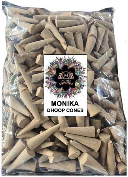 Monika Premium Loban Dhoop Cones, 45 Grams - Pack of 15 Exquisite Pieces." Dhoop