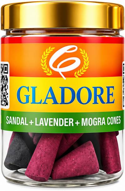 GLADORE Dhoop Cones Jasmine, Lavender, Sandal Dhoop