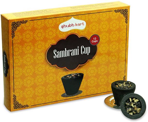 Shubhkart Sambrani Cup Black - 12N Dhoop Dhoop