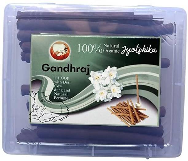 br store Gandhraj Dhoop Sticks – 100% Natural & Organic – With Desi Cow Dung. Floral Dhoop