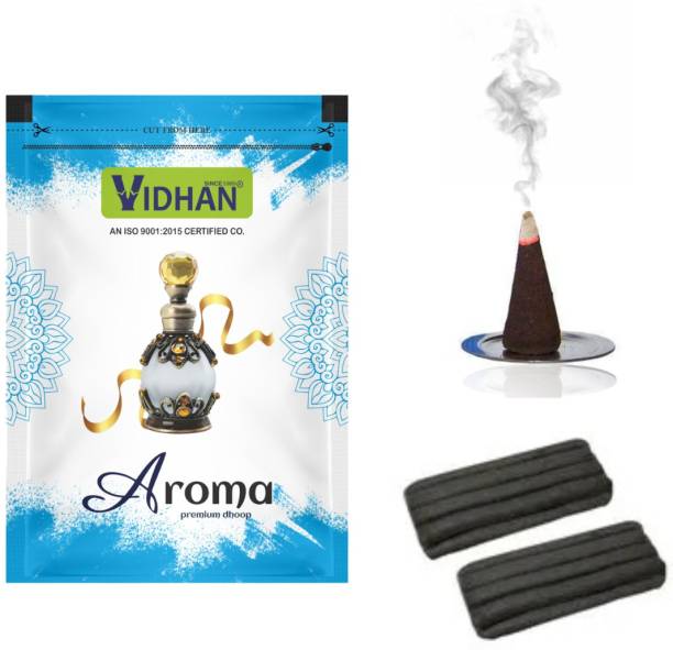 vidhan WET DHOOP FOR POOJA AROMA FLAVOUR 120 GRAM 20 STICKS EACH PACKET AROMA Dhoop