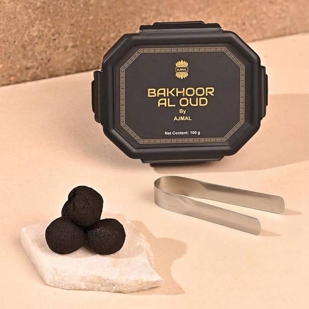 Ajmal Bakhoor Al Oud Dakhoon 100g – Ideal for prayer, namaz & peaceful relaxation Woody, Floral, Musk Dhoop