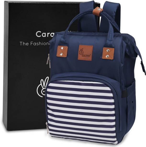R for Rabbit Caramello Regal Diaper Bag Equipped with 11 pockets and Water Resistant Baby Travel Diaper Backpack For Moms