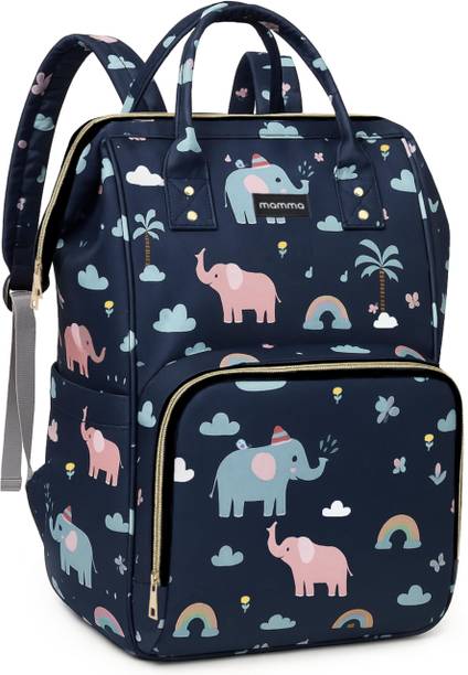 MAMMA Baby Diaper Bags for Mom for Travel 12 Pockets Baby Diaper Bags with 9 Months Warranty