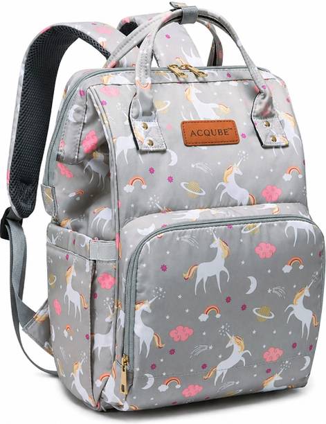 Acqube Baby Diaper Bag For Mothers Spacious Waterproof Backpack With Multiple Pockets Mothers Maternity Bags for Travel Diaper Backpack