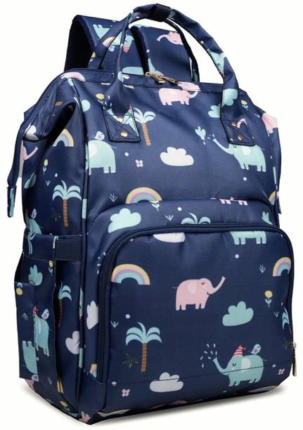 Zencarfit kids Diaper Bag for Travel & Maternity, Multipocket Water printed baby diaper bag