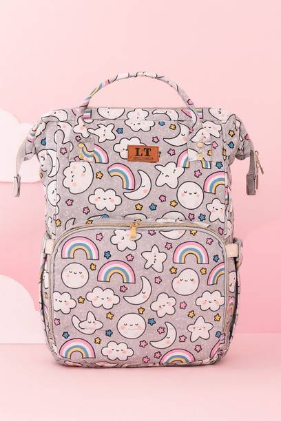 Laee cute Quirk Baby Diaper Bag Maternity Backpack printed diaper bag