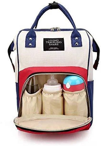 KMAP Multi Red White New Born Baby Diaper Bag
