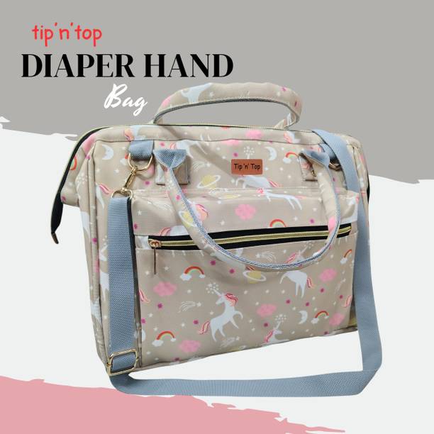 Tip 'n' Top Premium Baby Diaper Handbag 3-in-1 Carrying Styles with Insulated Bottle Pockets Diaper Handbag Maternity Hospital Bag