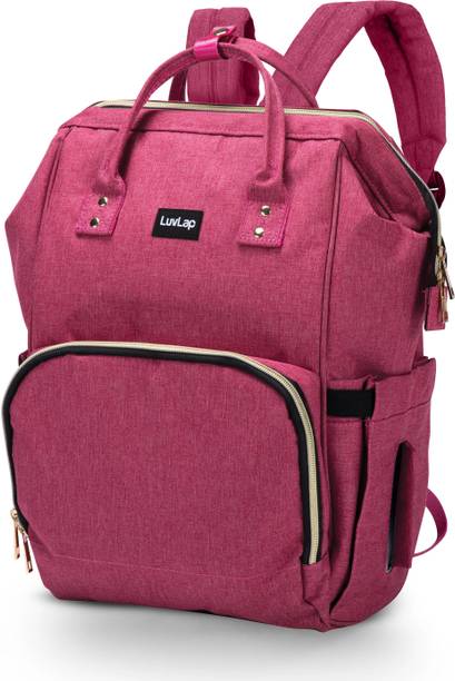 LuvLap Lily Diaper bag for mom & baby, Multfunctional & Watterproof with Changing Mat Diaper Bag