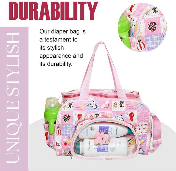KD BAGS Cherry Pink Baby Diaper Bag Diaper Bag