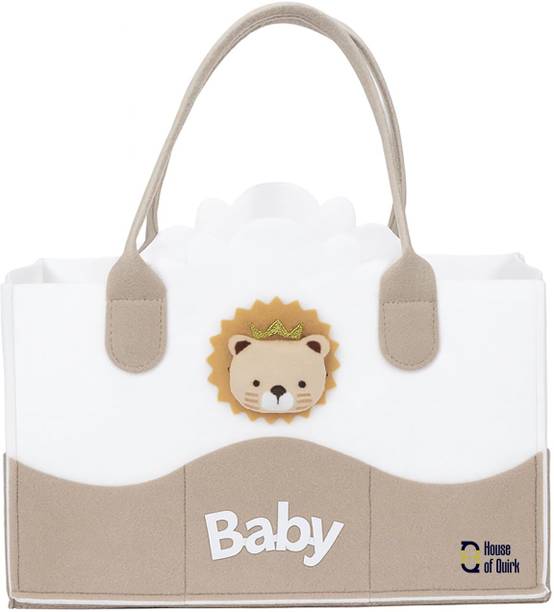 HOUSE OF QUIRK Baby Diaper Caddy Organizer | Portable Nursery Storage Basket Baby Diaper Caddy Organizer