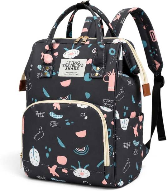 MforMingle remium Baby Backpack | Large Diaper Bag with Bottle Holder Backpack Diaper Bag