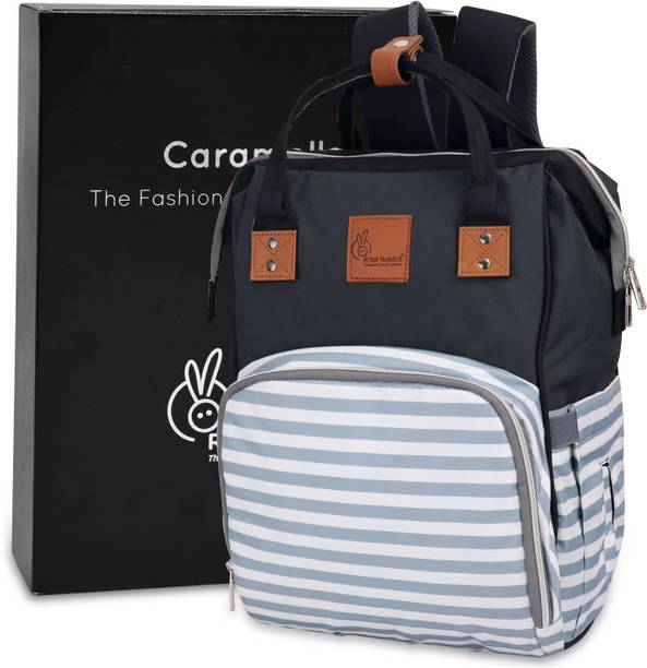 R for Rabbit Caramello Regal Diaper Bag Equipped with 11 pockets and Water Resistant Baby Travel Diaper Backpack For Moms