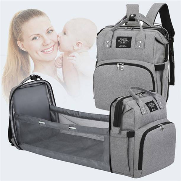 ComfyStyle Foldable 900D Diaper Bag/Backpack, Folding Washable, Large Capacity, Waterproof Diaper Bag