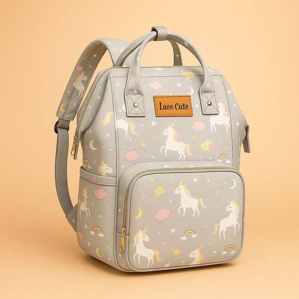 Laee cute Of Baby Diaper Bag Maternity Backpack Grey Horse Printed Printed Diaper Bag printed diaper bag