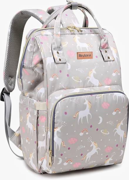 Stylora Premium Baby Diaper Bag Spacious, Waterproof Backpack with Multiple Pockets fabric