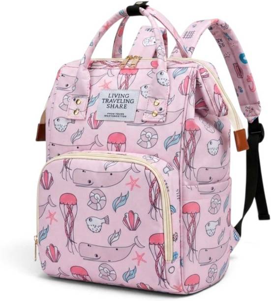 MforMingle remium Baby Backpack | Large Diaper Bag with Bottle Holder Backpack Diaper Bag