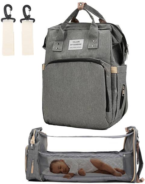 TINYBERG NestRest Pro 3-in-1 Travel Diaper Bag - Insulated Pockets and Charging Port Backpack Diaper