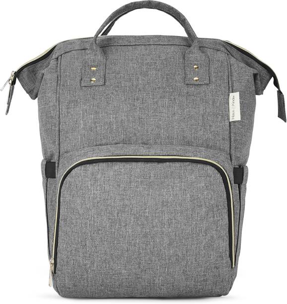 haus & kinder Chic Diaper Bag Backpack for New Parents (Capacity - 20L) , Grey Diaper Bags