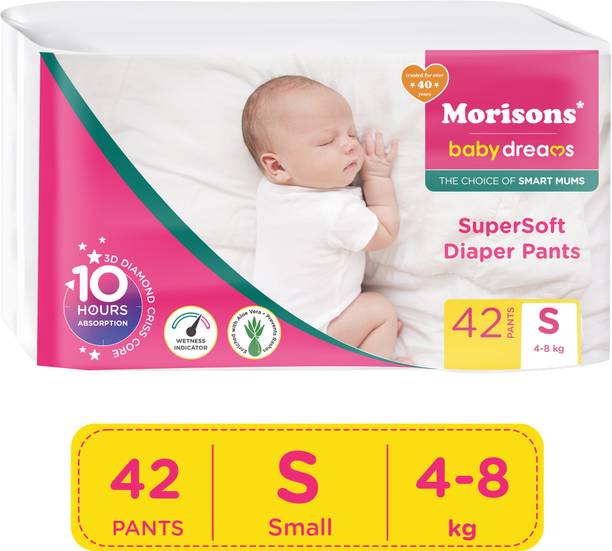 Morisons Baby Dreams Super Soft Diaper Pants - Small Pant Diapers - S