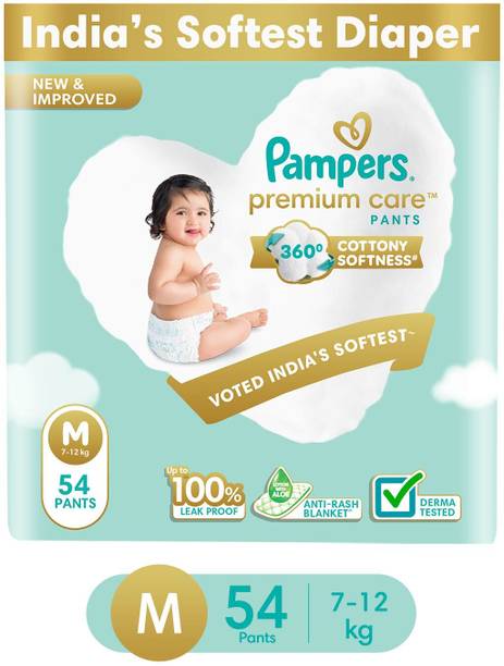 Pampers Premium Care Diaper Pants with 360 Cottony Softness - M