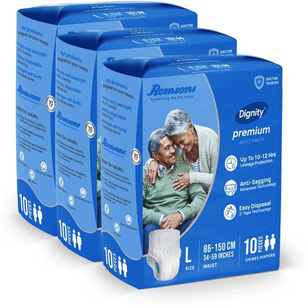 DIGNITY Premium Pant Style Adult Diapers - L