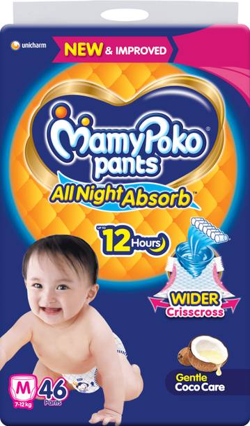MamyPoko Pants All Night Absorb,Coco Care & 12hr Leakage Protection - M