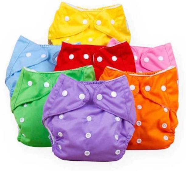 Chinmay Kids Baby Diapers Ultrathin cotton Cloth Printed Button Diaper - New Born