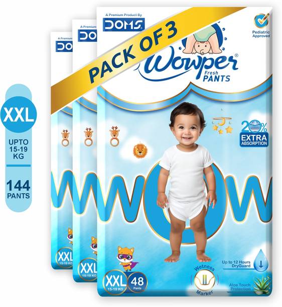 Wowper Baby Diaper Pants� |up to 12 hrs Absorption |15-25 Kg | Super Soft Diapers - XXL