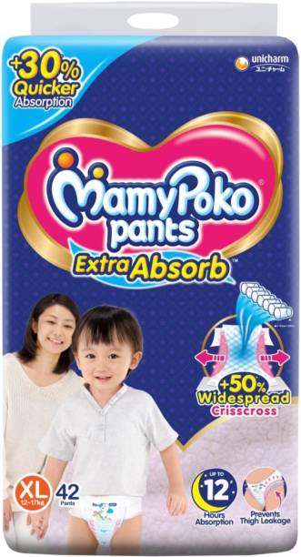 MamyPoko Pants Extra Absorb Baby Diapers, Size XL42 - XL