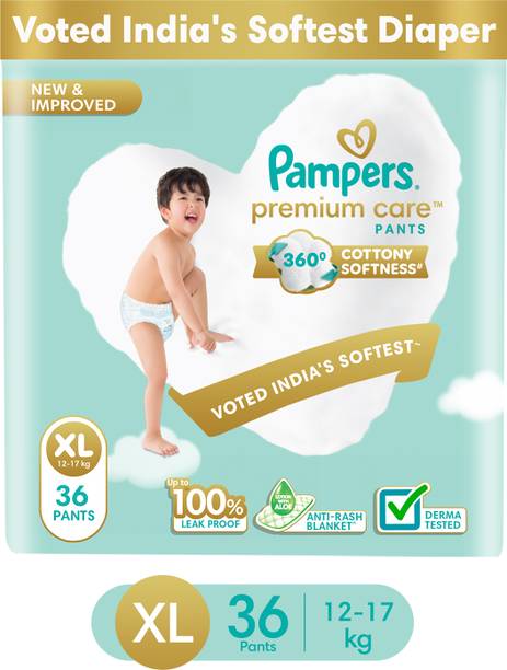 Pampers Premium Care Diaper Pants with 360 Cottony Softness - XL