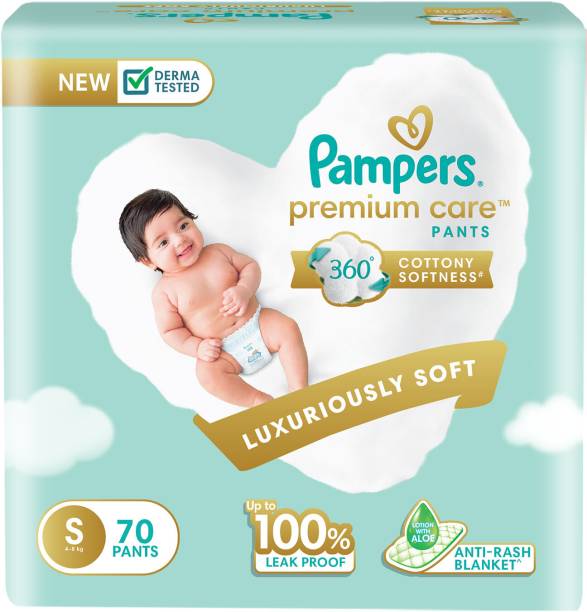 Pampers Premium Care Diaper Pants with 360 Cottony Softness - S