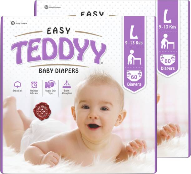 TEDDYY Easy Baby Taped Diapers - L