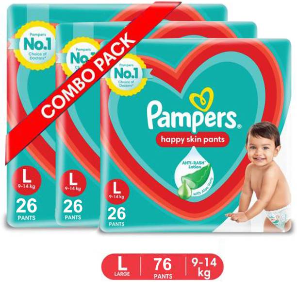Pampers Happy Skin Pants Value Pack - L